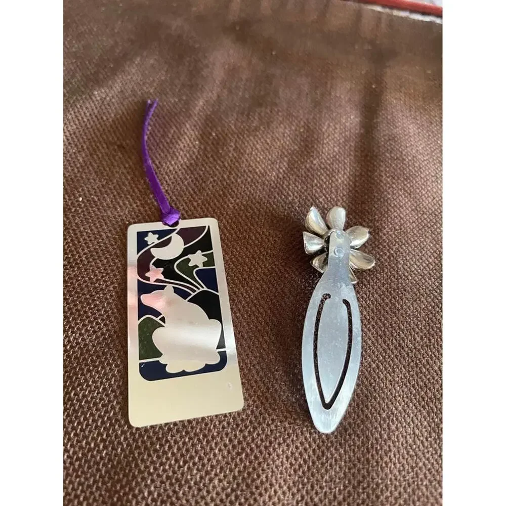 bookmarks x2 alaska and purple rhinestones